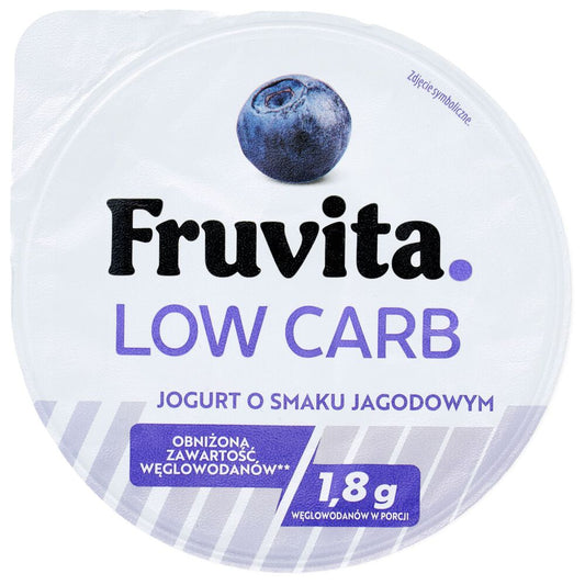 Fruvita Jogurt o smaku jagodowym Low Carb 150 g. /szt.