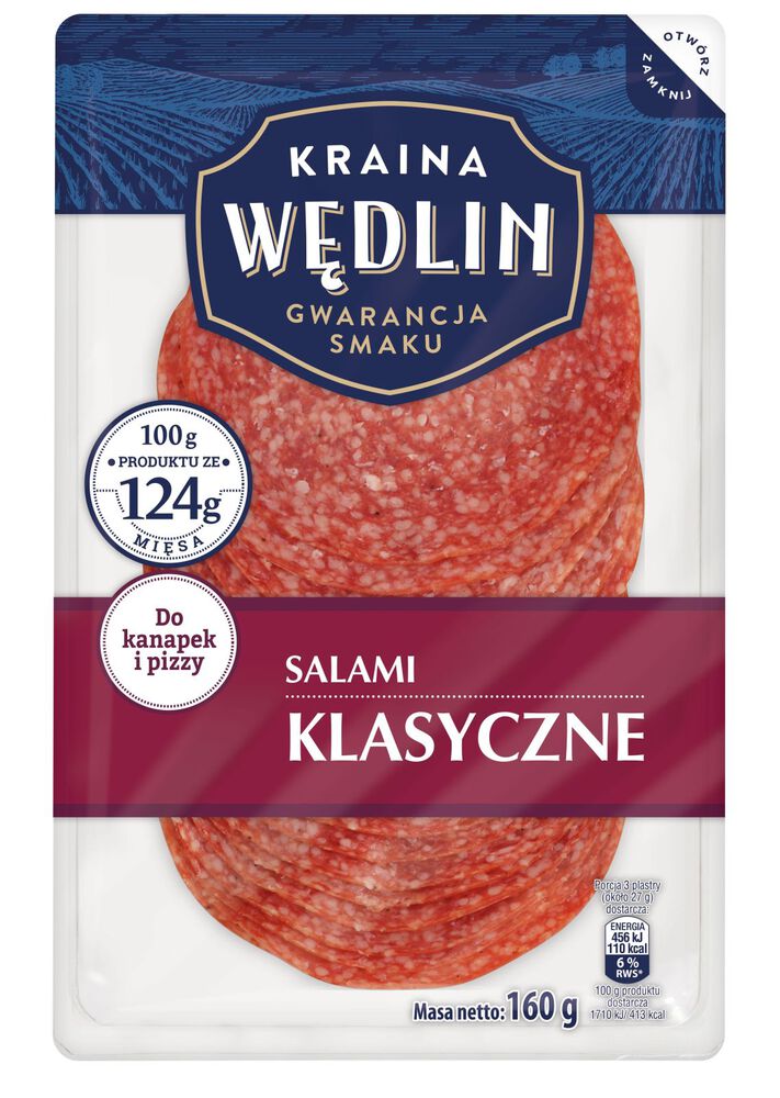 Kraina Wędlin Salami klasyczne 160 g. /szt.