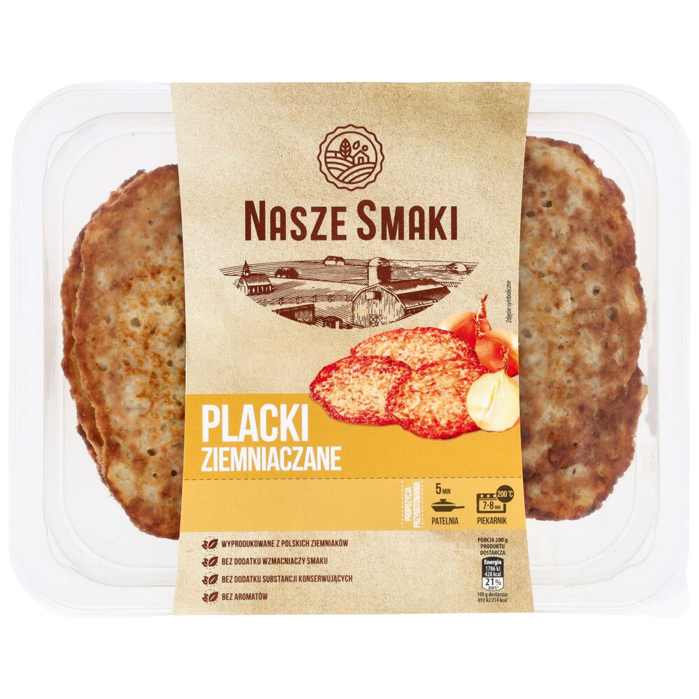 Nasze Smaki Placki ziemniaczane 400 g. /szt.