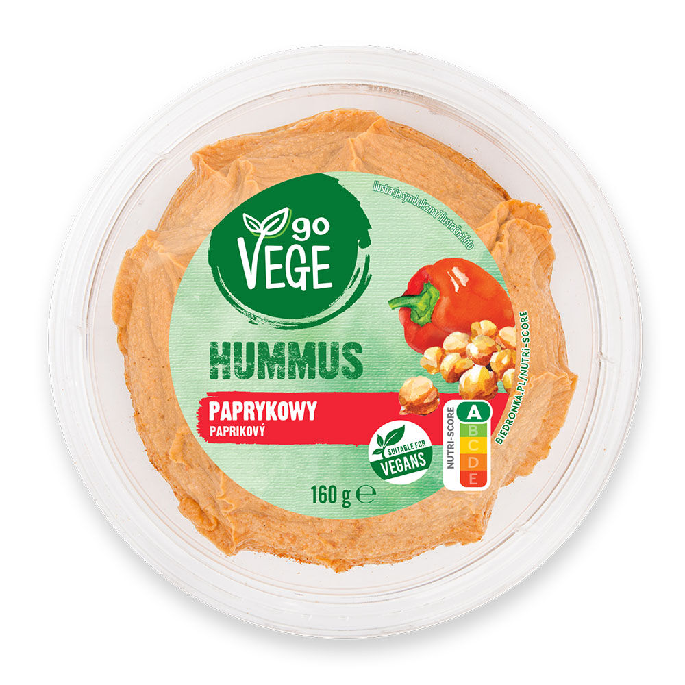 Go Vege Hummus paprykowy 160 g. /szt.