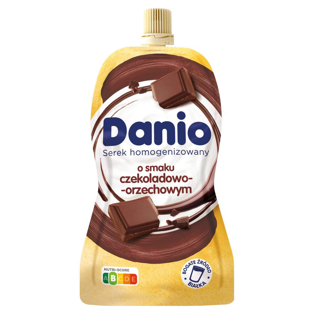 Danio Serek homogenizowany o smaku czekoladowo-orzechowym 120 g. /szt.