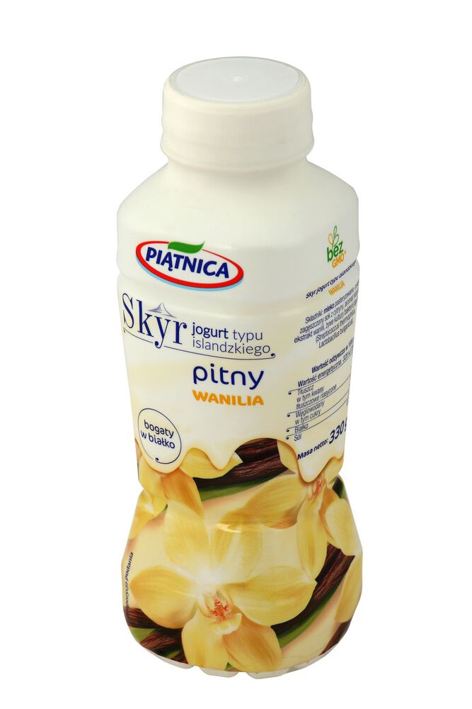 Piątnica Jogurt pitny Skyr waniliowy 330 ml. /szt.