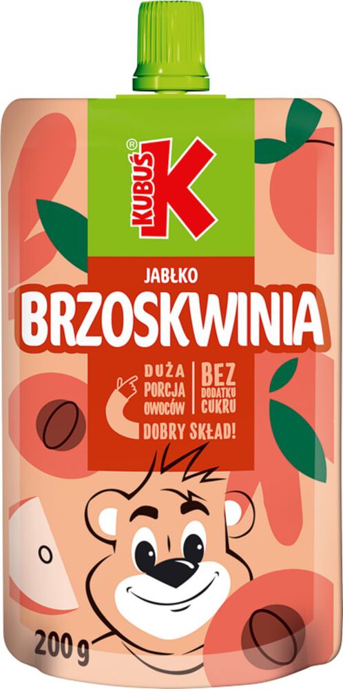 Kubuś Mus brzoskwinia jabłko 200 g. /szt.