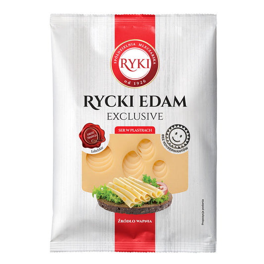 Ryki Ser żółty Rycki Edam Exclusive plastry 135 g. /szt.