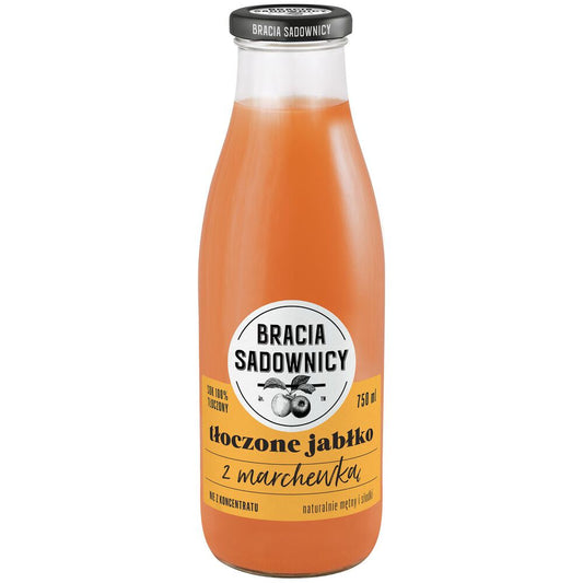 Bracia Sadownicy Sok tłoczony jabłko marchew 750 ml. /szt.