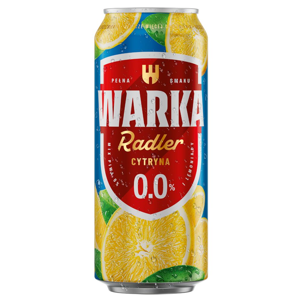 Warka Radler Piwo bezalkoholowe cytryna 500 ml. /szt.
