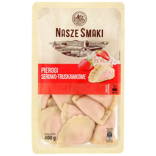 Nasze Smaki Pierogi serowo-truskawkowe 400 g. /szt.
