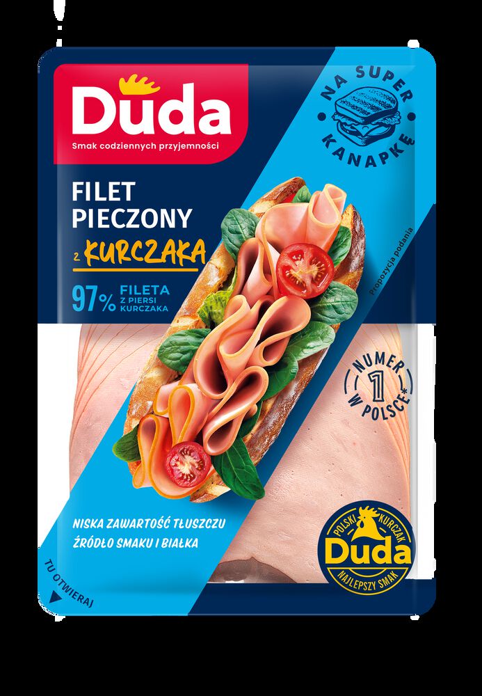 Duda Filet pieczony z kurczaka plastry 200 g. /szt.