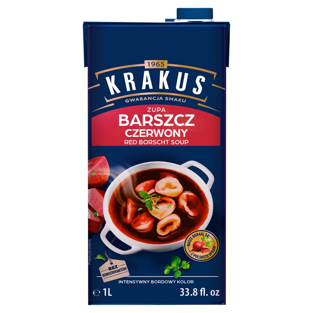 Krakus Zupa barszcz czerwony 1 l. /szt.