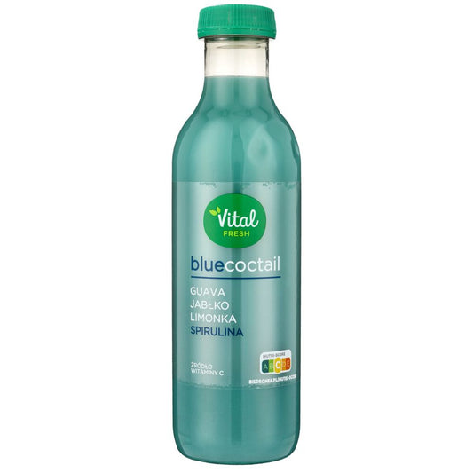 Vital Fresh Napój blue coctail o smaku guava, jabłko, limonka, spirulina 750 ml. /but.
