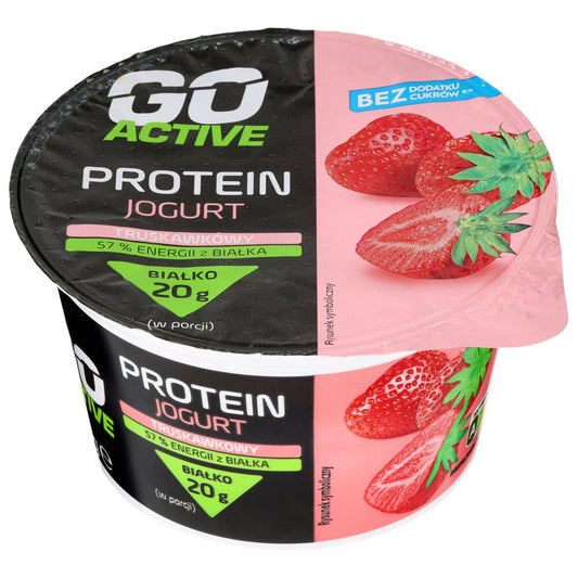 Go Active Jogurt proteinowy o smaku truskawkowym 200 g. /szt.