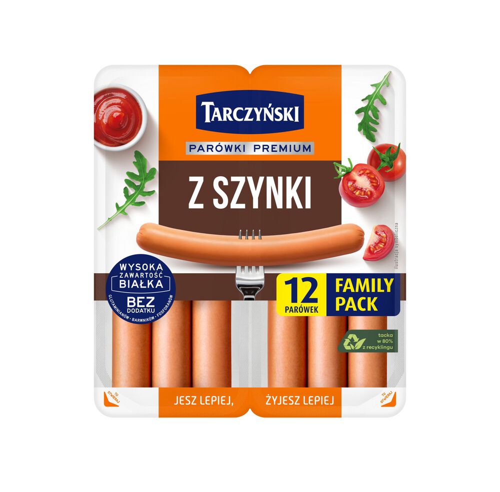 Tarczyński Family Parówki z szynki 440 g. /szt.