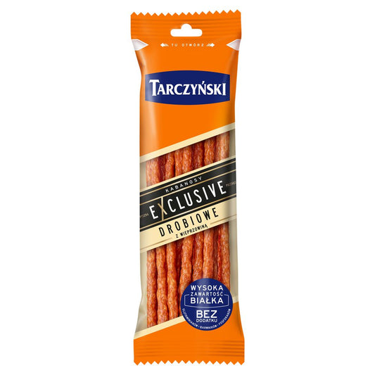 Tarczyński Exclusive Kabanosy drobiowe z wieprzowiną 105 g. /szt.