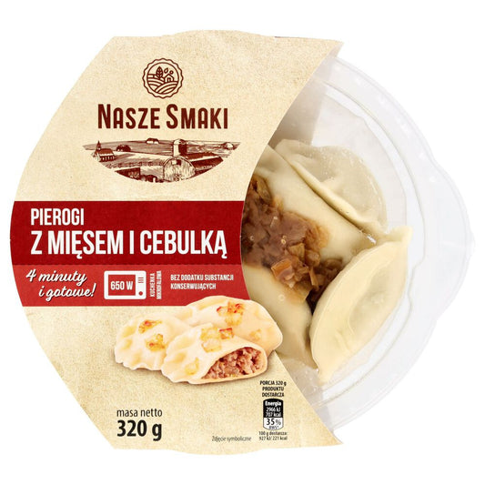 Nasze Smaki Pierogi z mięsem i cebulką 320 g. /szt.