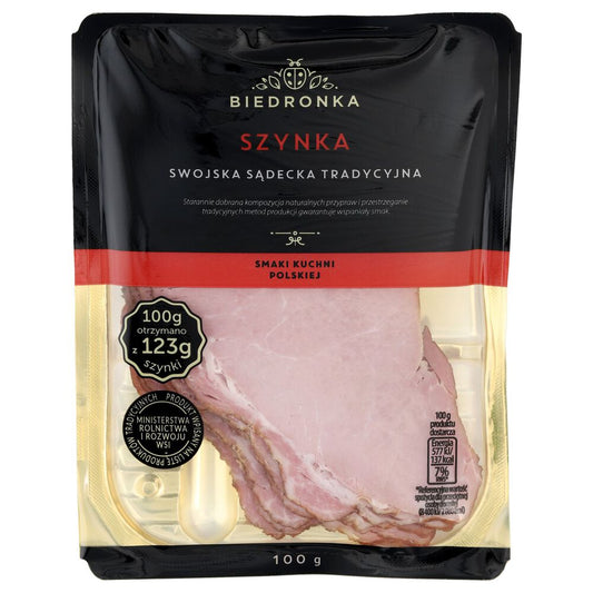 Biedronka Szynka swojska sądecka tradycyjna 100 g. /szt.