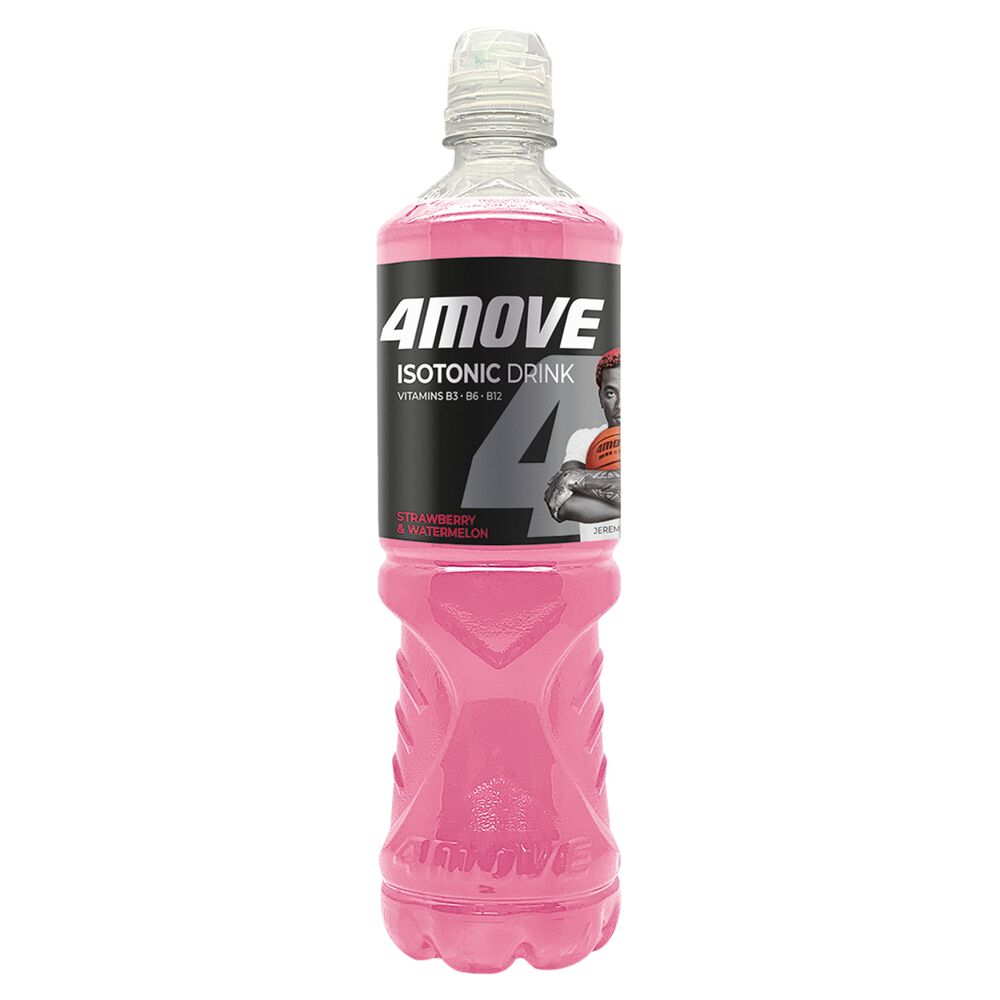 4Move Napój izotoniczny niegazowany o smaku truskawka - arbuz 750 ml. /szt.