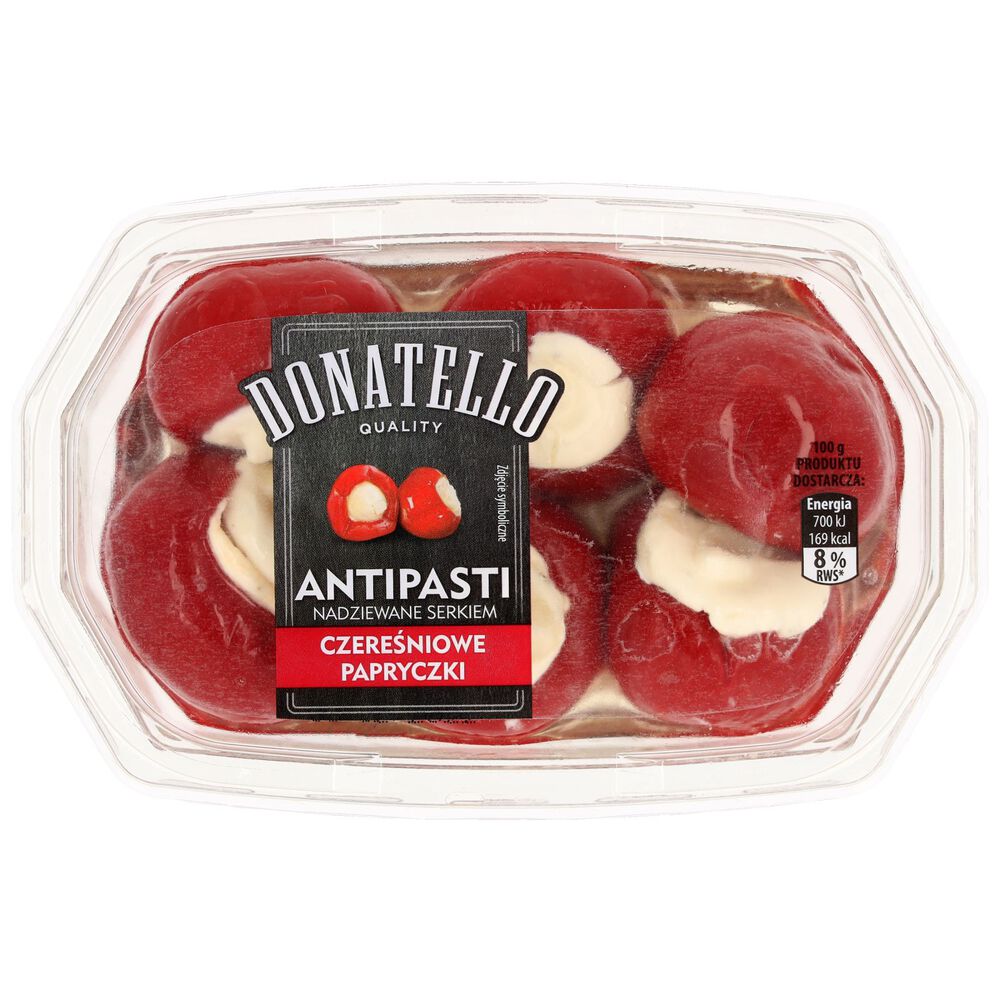 Donatello Antipasti czereśniowe papryczki nadziewane serkiem 180 g. /szt.